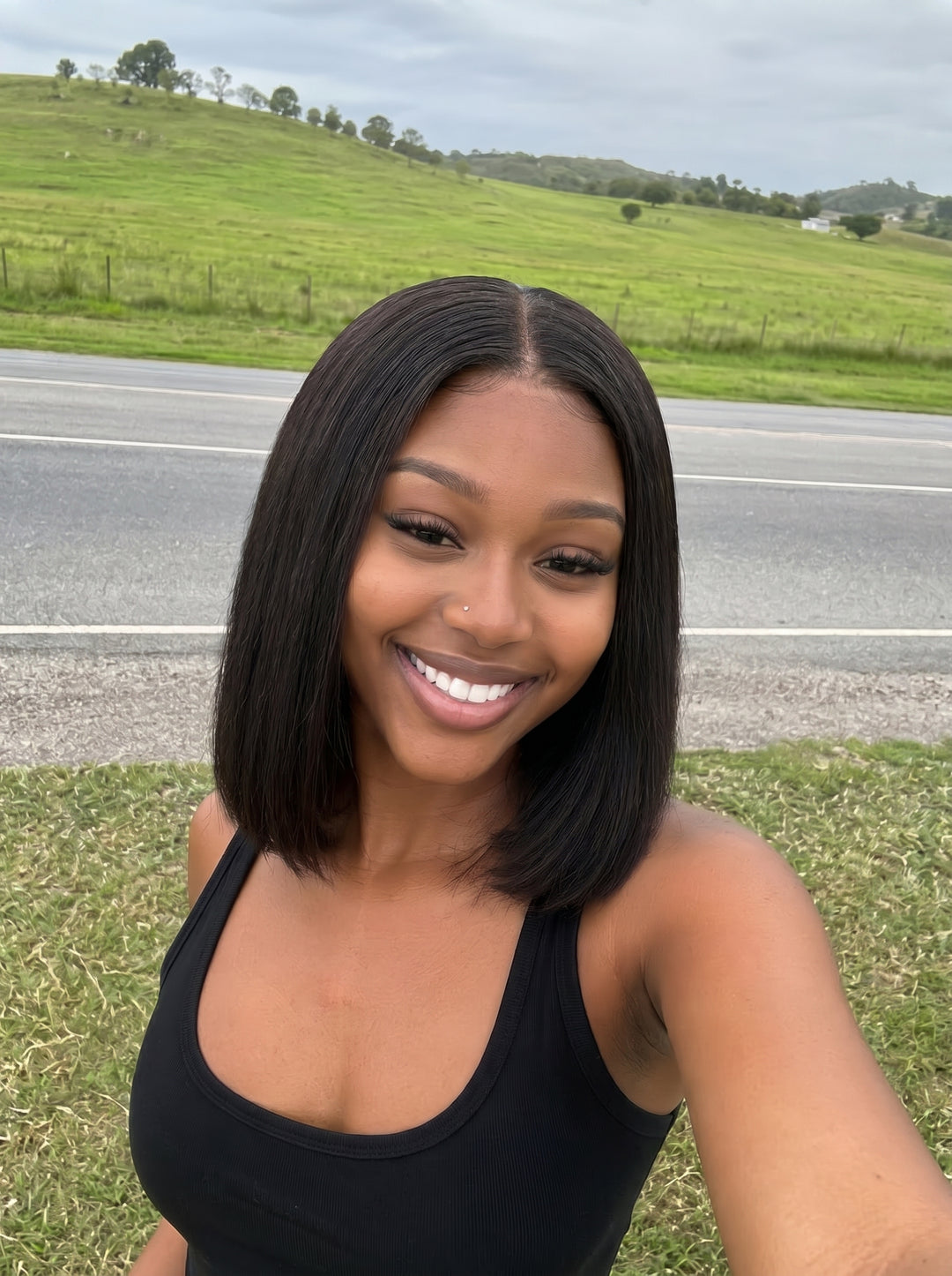 Lumiere 13x4 Bone Straight Full Frontal Wig – 8 Inch