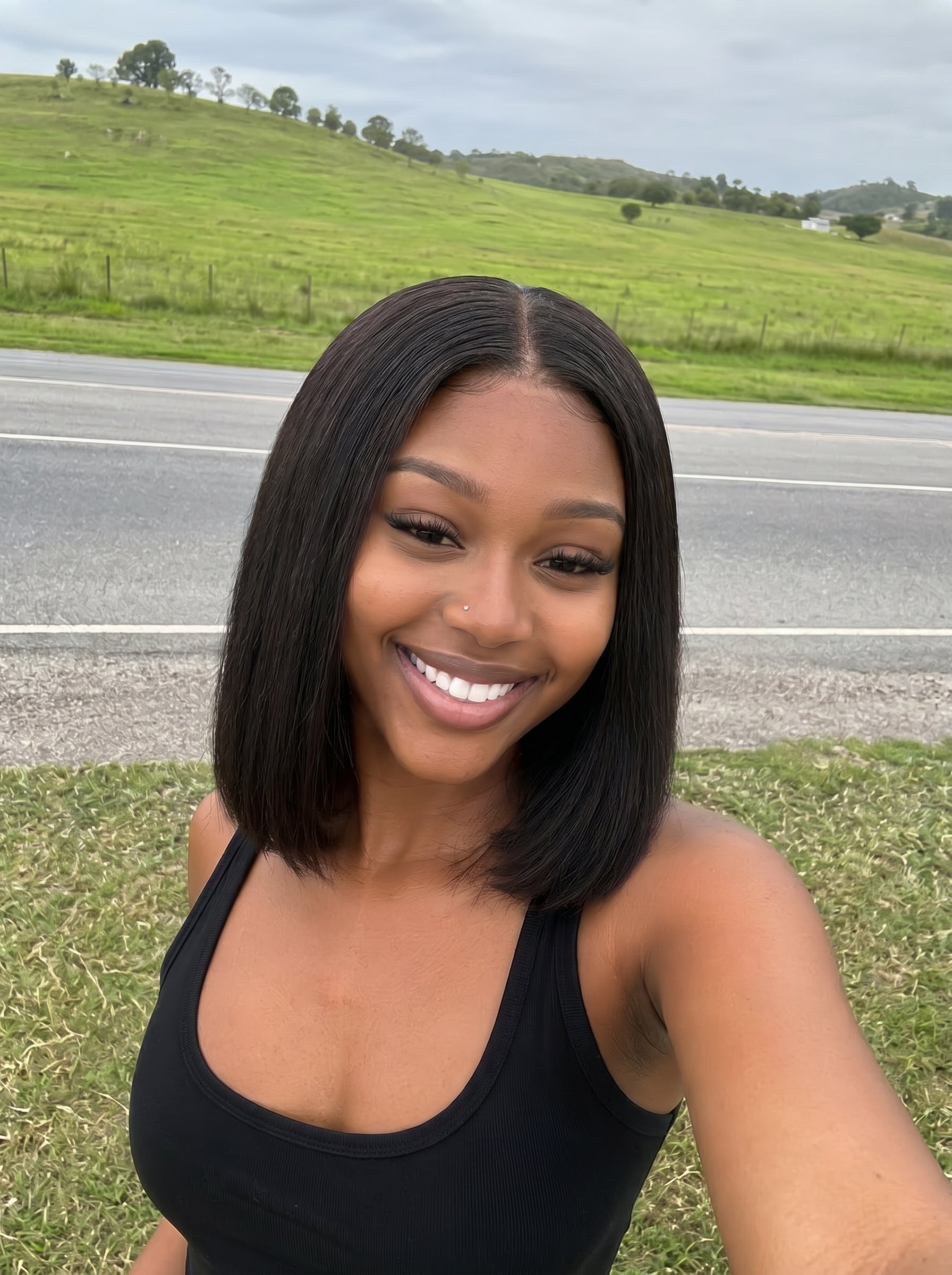 Lumiere 13x4 Bone Straight Full Frontal Wig – 8 Inch