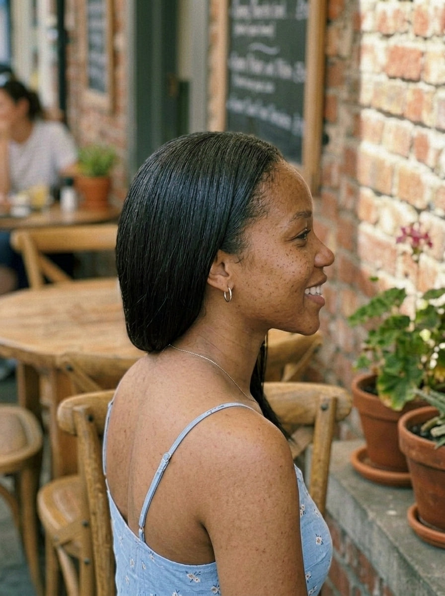 Noir Allure Bob 13x4 Bone Straight Full Frontal Wig – 14 Inch